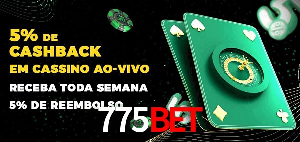 Promoções do cassino ao Vivo 775bet